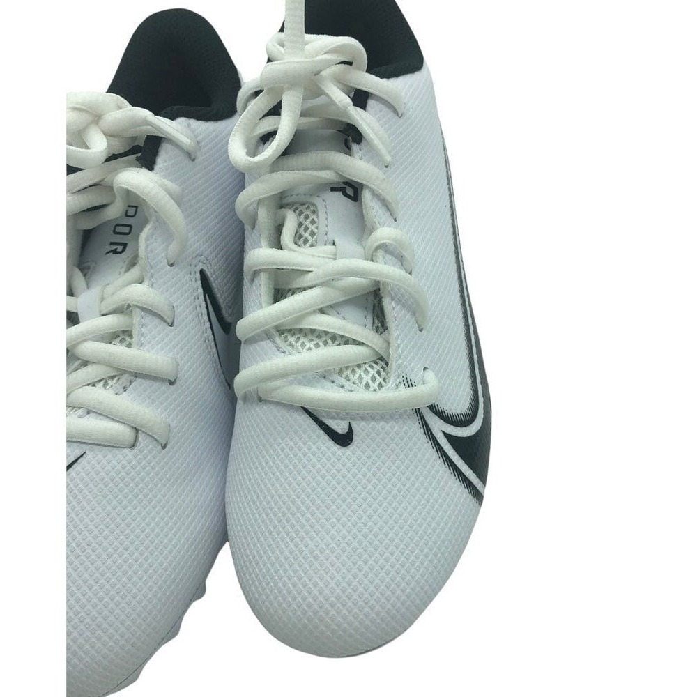 Nike‎ Vapor Edge Football Cleats White Black Low Top Kids Shoes - Picture 2 of 7